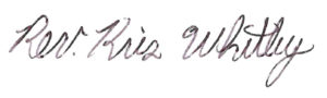 Rev. Kris Whitby Signature