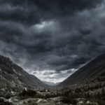 Mountains at storm